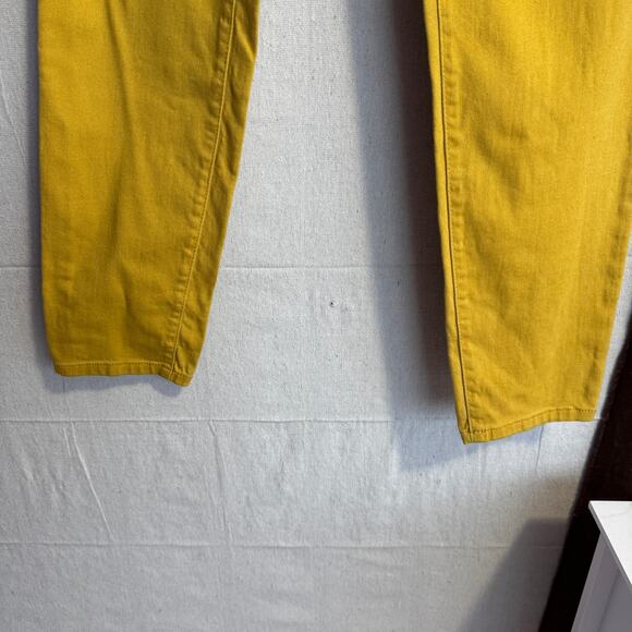 Style & Co Skinny Jeans Size 8 Yellow Colored Denim Stretch Pockets Casual Fit - Picture 4 of 13